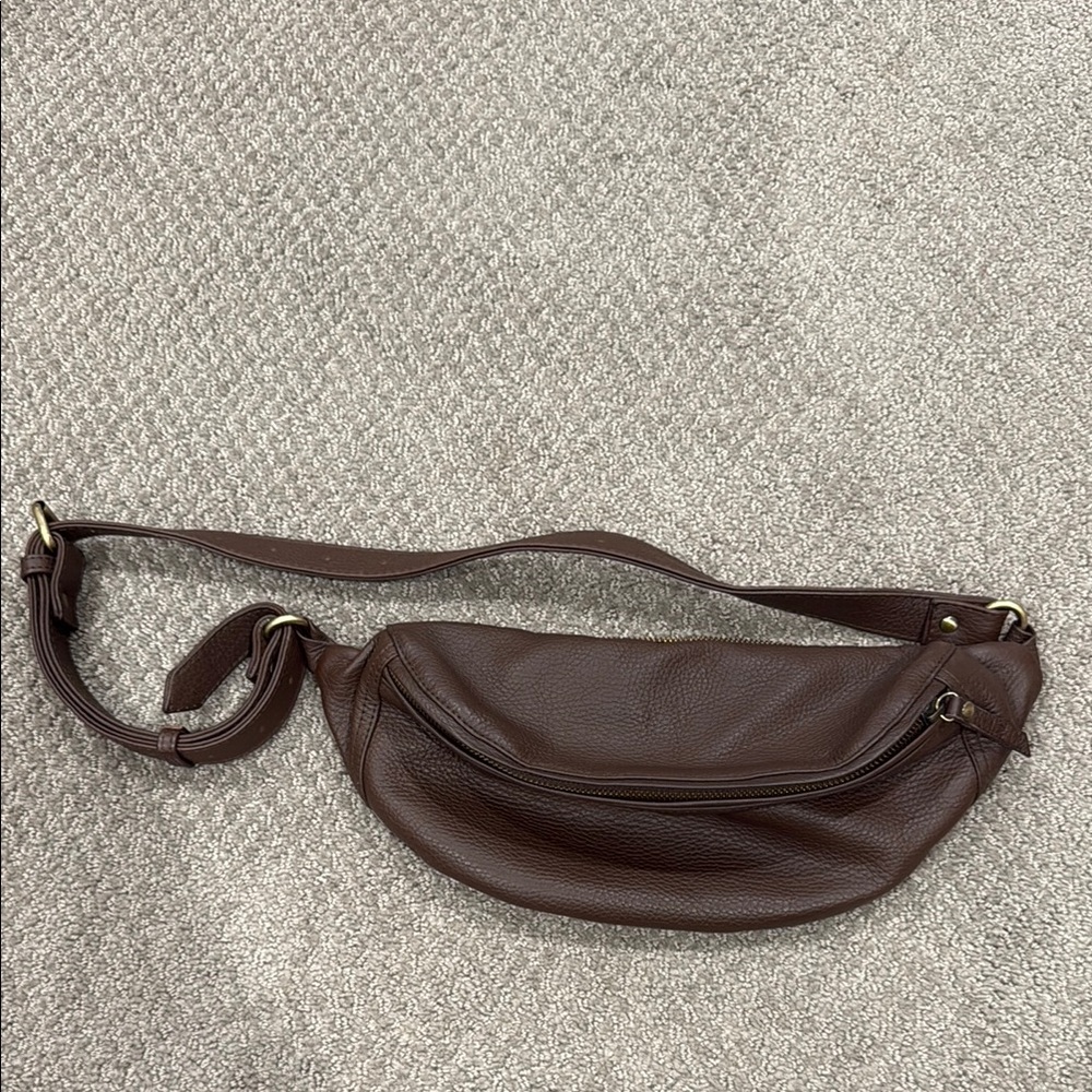 Brown Leather Fanny pack